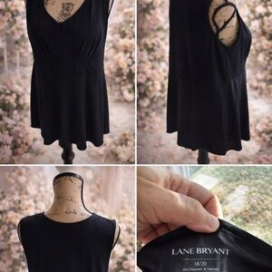 Lane Bryant Classic Black Sleeveless Top